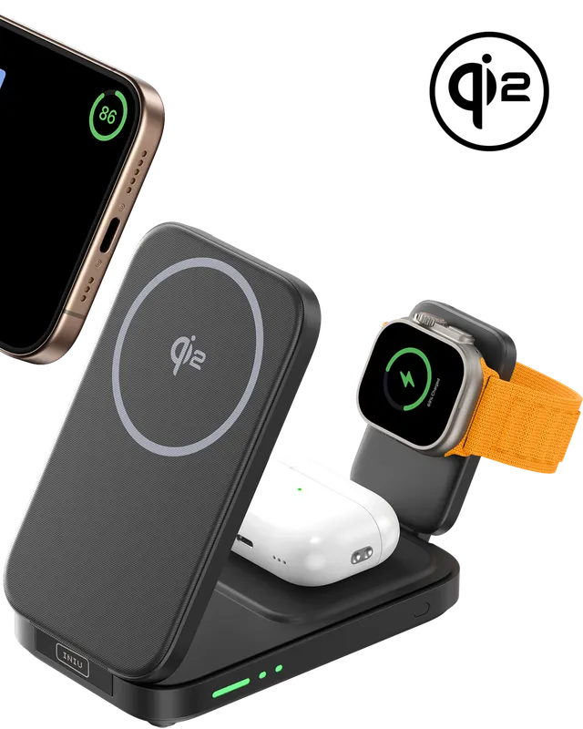 iniu-snapgo-w31-qi2-15w-3-in-1-magnetic-foldable-wireless-charger-for-iphone-app image 1