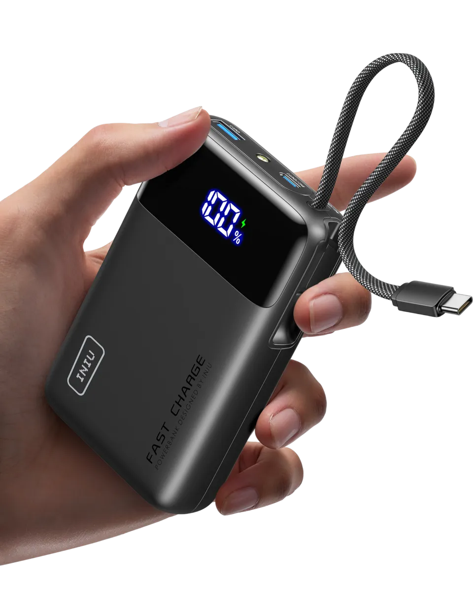 iniu-carry-p51l-45w-usb-c-portable-power-bank-20000mah-with-built-in-cable-small image 1