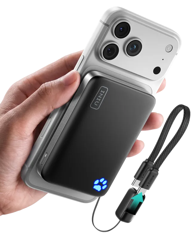 iniu-snapgo-p771-qi2-2-25w-magnetic-power-bank-10000mah-tempguard-3-0-cooling-fo image 1