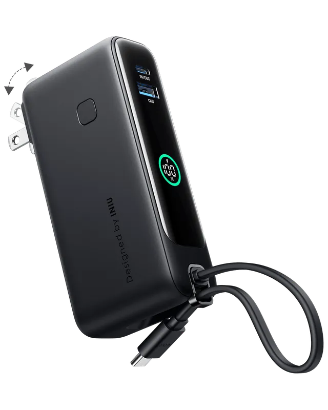 iniu-multi-p21-3-in-1-power-bank-30w-10000mah-travel-charger-with-foldable-wall- image 1