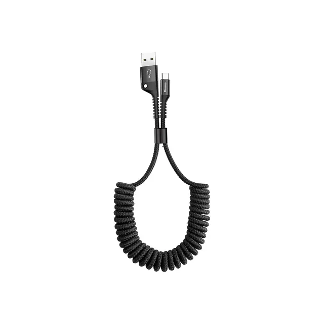 baseus-fish-eye-usb-c-spring-coiled-cable-2a-charging-480mbps-data-nylon-braided image 1