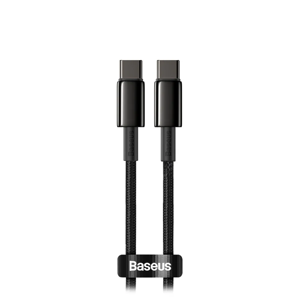 baseus-100w-usb-c-to-usb-c-pd-fast-charging-cable-zinc-alloy-build image 1