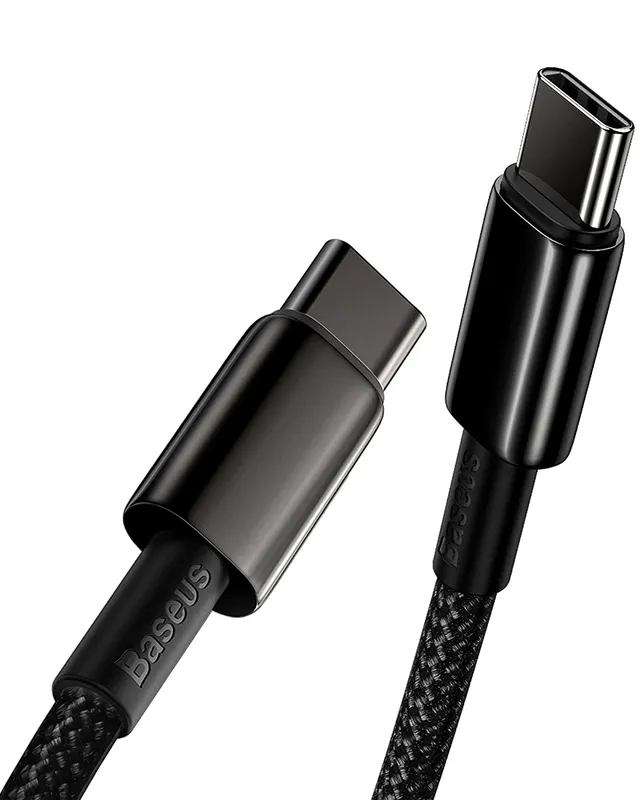 baseus-100w-usb-c-to-usb-c-cable-5a-pd-qc-4-0-fast-charging-type-c-cord-zinc-all image 1
