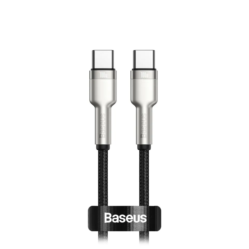 baseus-cafule-100w-usb-c-to-usb-c-cable-6-6-ft-zinc-alloy-fast-charging-pd-cable image 1