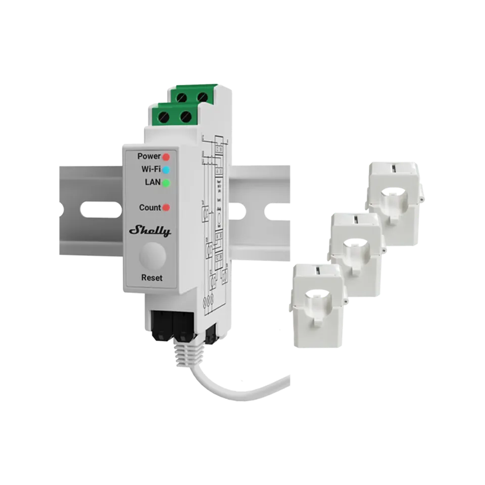 shelly-pro-3em-120a-smart-energy-monitor-zendure-joint-item-120a-3-phase-real-ti image 1
