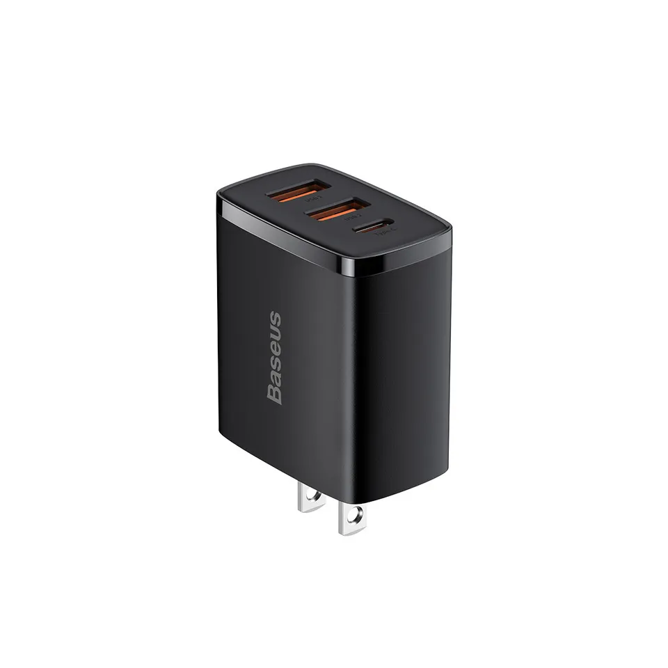 baseus-compact-30w-3-port-fast-charger-pd-wall-charger-with-intelligent-power-al image 1