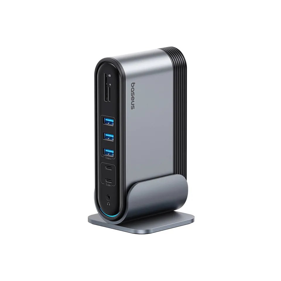 baseus-unionjoy-17-in-1-triple-display-docking-station-5-usb-ports-gigabit-ether image 1
