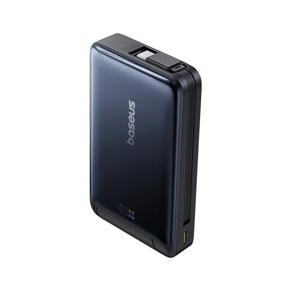 baseus-nomos-magnetic-power-bank-qi2-45w-10000mah-magnetic-wireless-portable-cha image 1