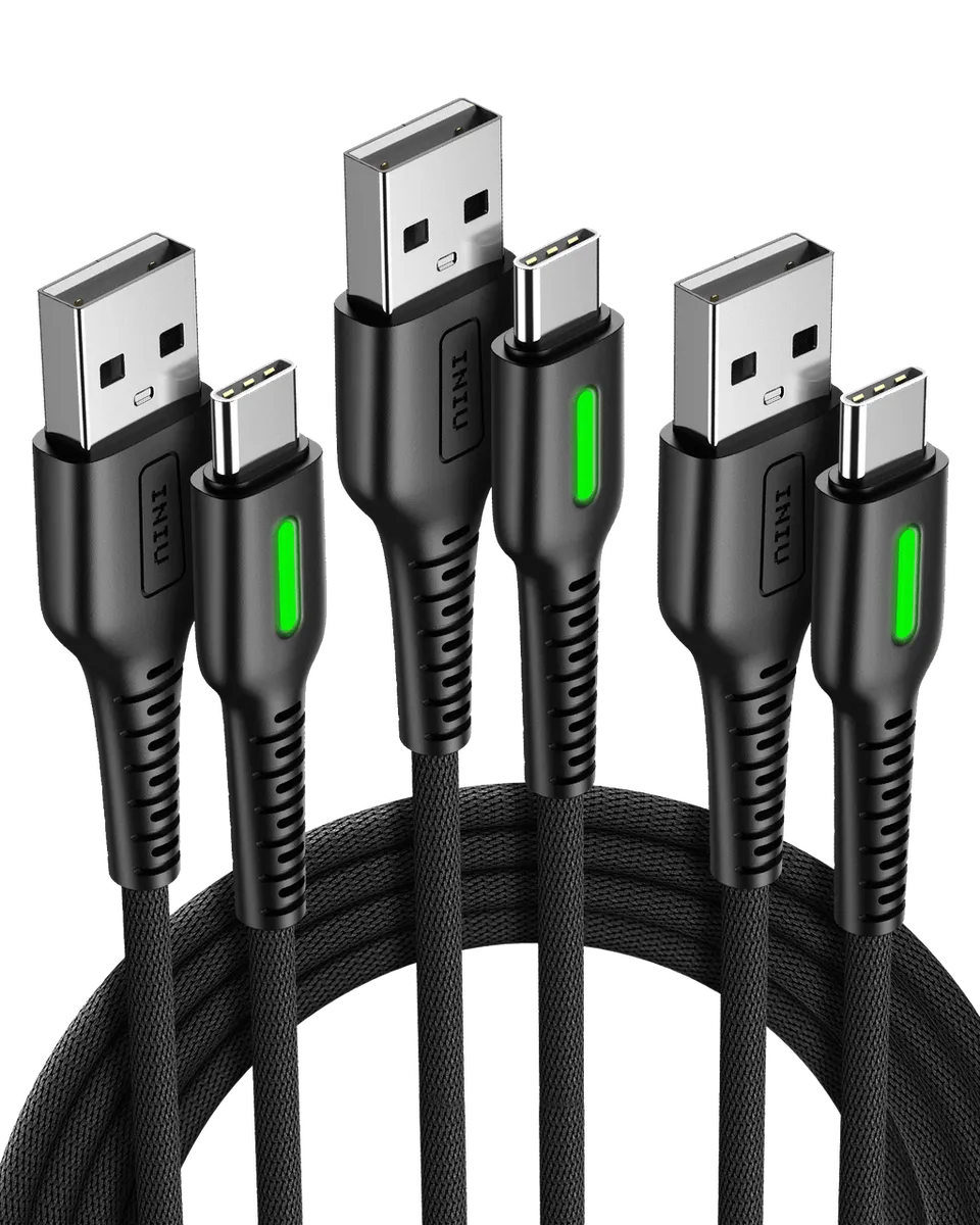 iniu-d3c-anti-rupture-usb-c-cable-3-pack-6-6ft-x2-1-6ft-x1-with-3-1a-fast-chargi image 1