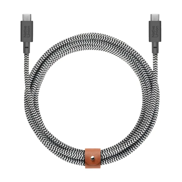 native-union-belt-cable-xl-100w-10ft-3m-ultra-strong-braided-usb-c-to-usb-c-char image 1