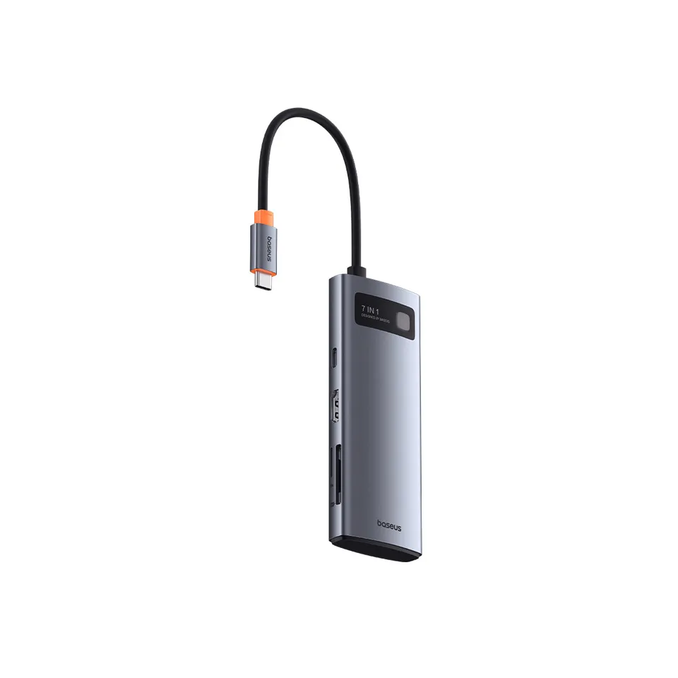 baseus-joystar-7-in-1-usb-c-hub-hdmi-4k-5gbps-usb-3-0-sd-microsd-100w-pd image 1