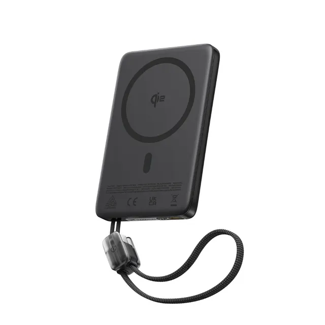 baseus-picogo-am41-magnetic-power-bank-with-built-in-usb-c-cable-10000mah-27w-qi image 1