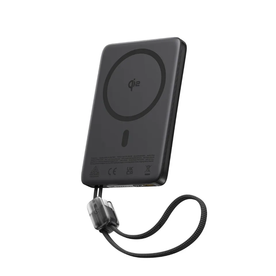 baseus-picogo-am41-magnetic-power-bank-with-built-in-usb-c-cable-10000mah-27w-qi image 1