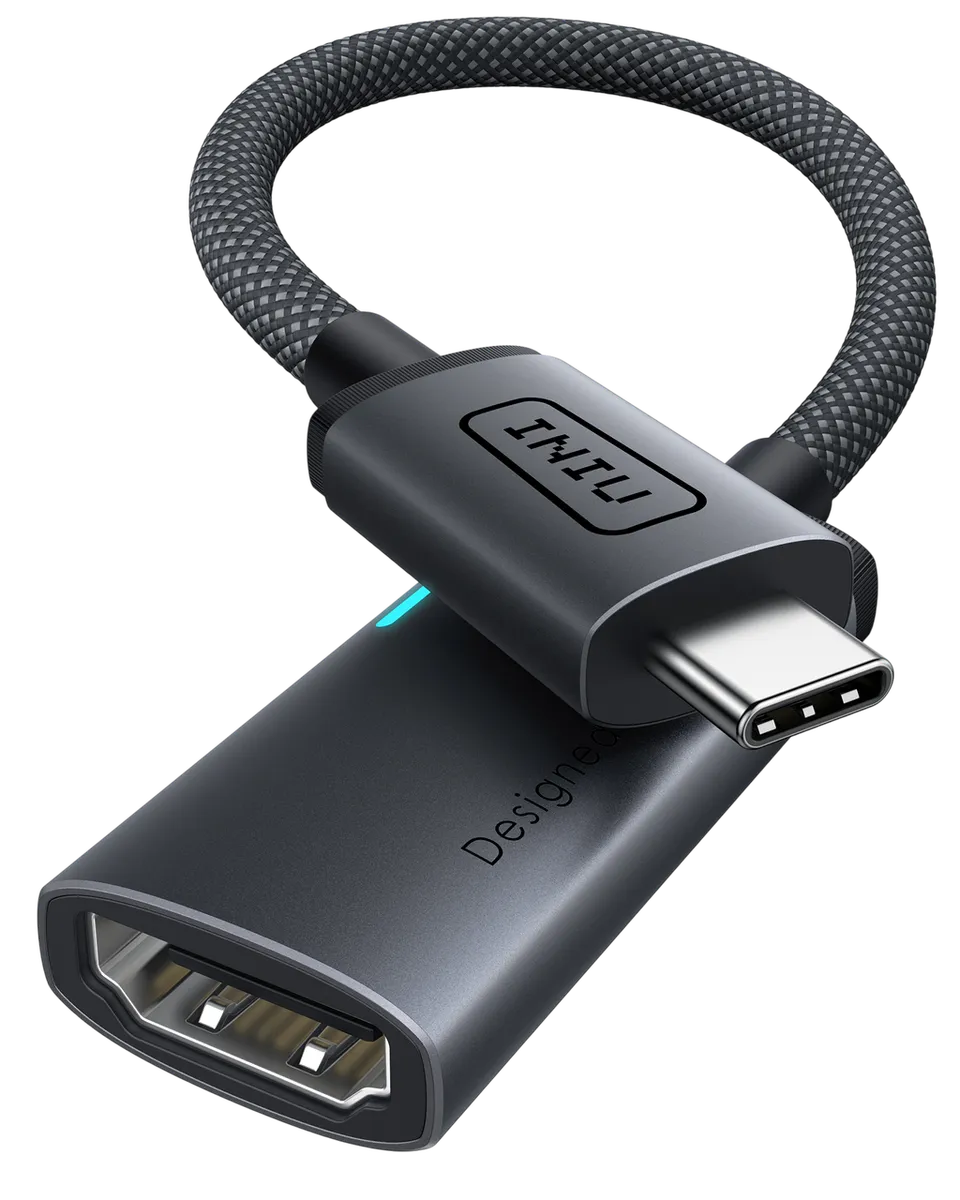 iniu-c60-usb-c-to-hdmi-adapter-4k-60hz-plug-and-play-converter-for-iphone-15-mac image 1