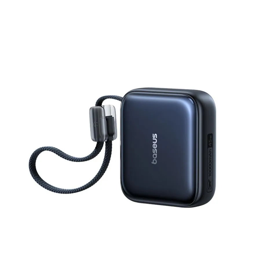 baseus-picogo-ac22-ultra-mini-power-bank-with-built-in-usb-c-cable-10000mah-45w- image 1