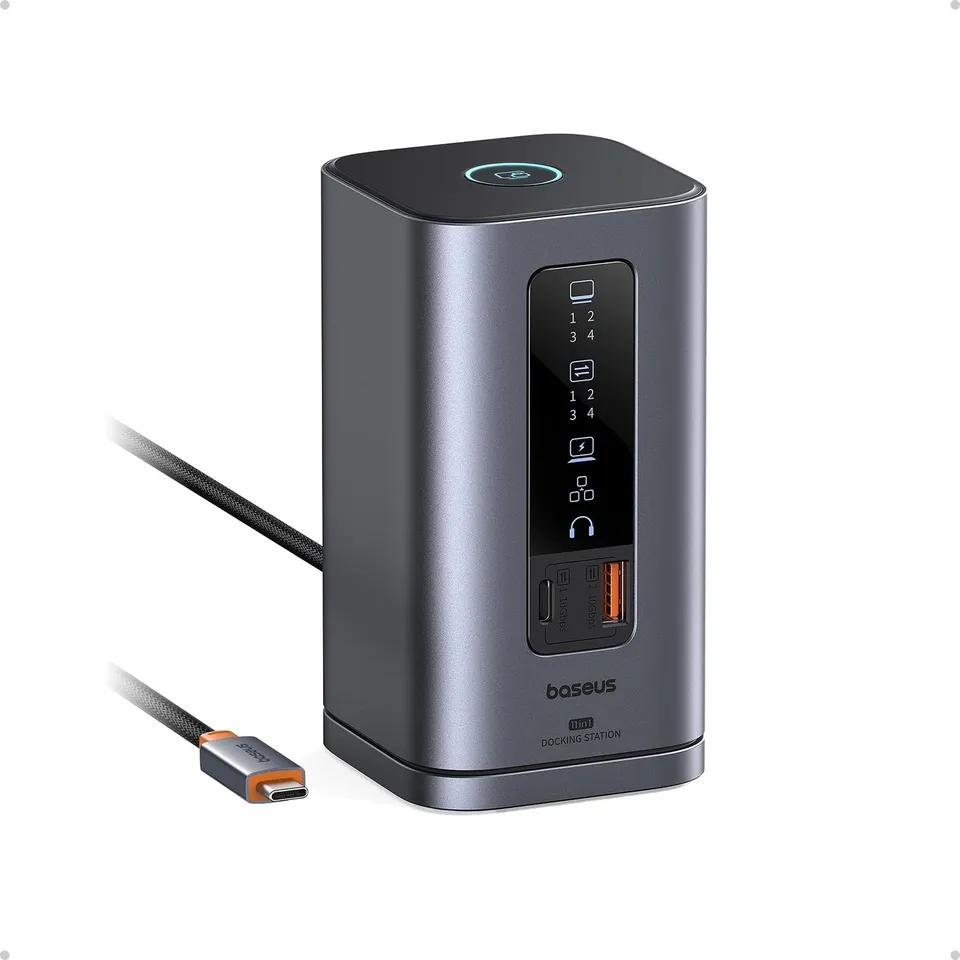 baseus-spacemate-11-in-1-usb-c-docking-station-with-triple-4k-display-10gbps-usb image 1