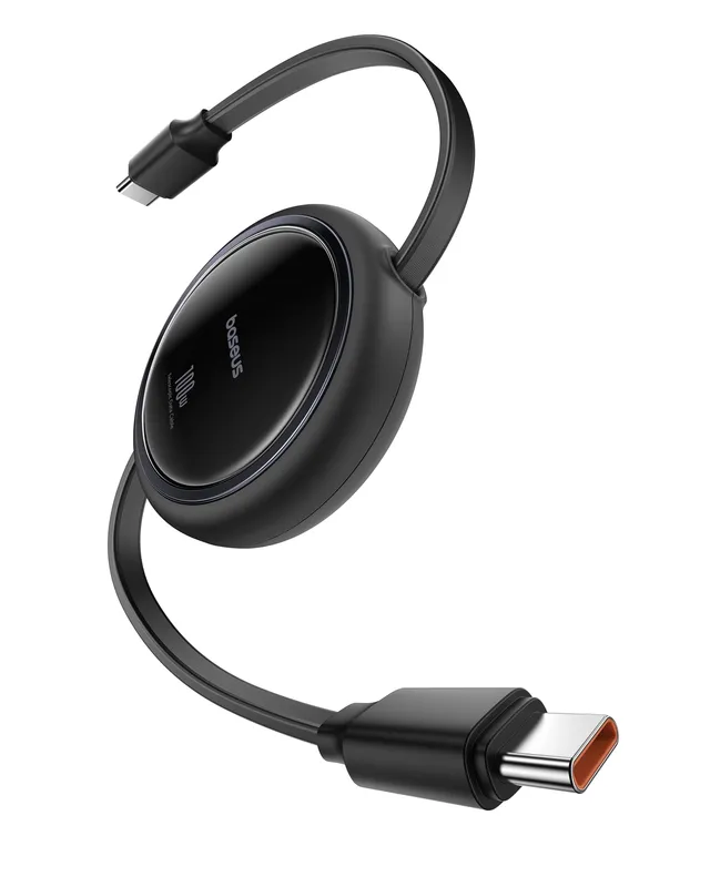 baseus-100w-retractable-usb-c-to-usb-c-cable-5a-fast-charging-cord-with-4-stage- image 1