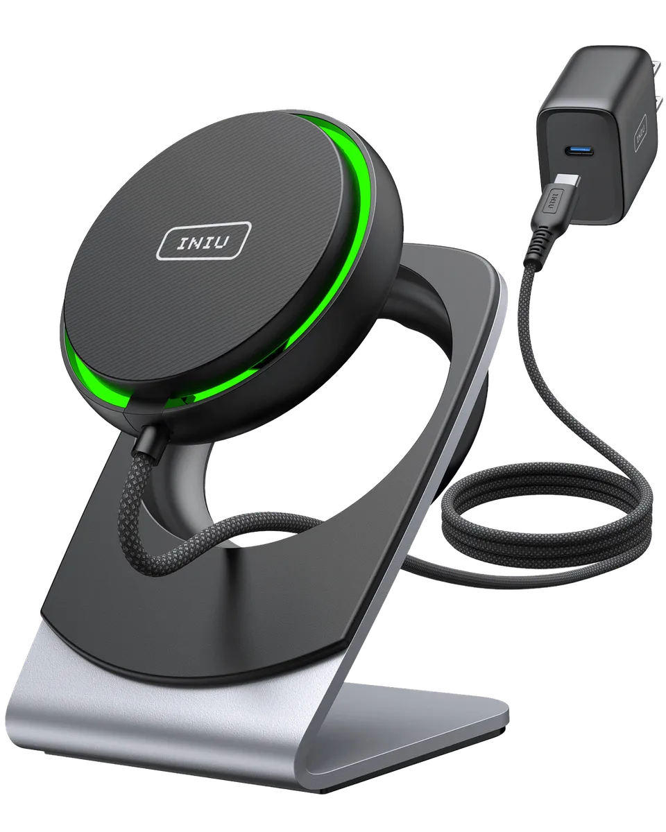 iniu-wi213-magsafe-charger-15w-fast-wireless-charging-with-9-fin-turbo-cooling-f image 1