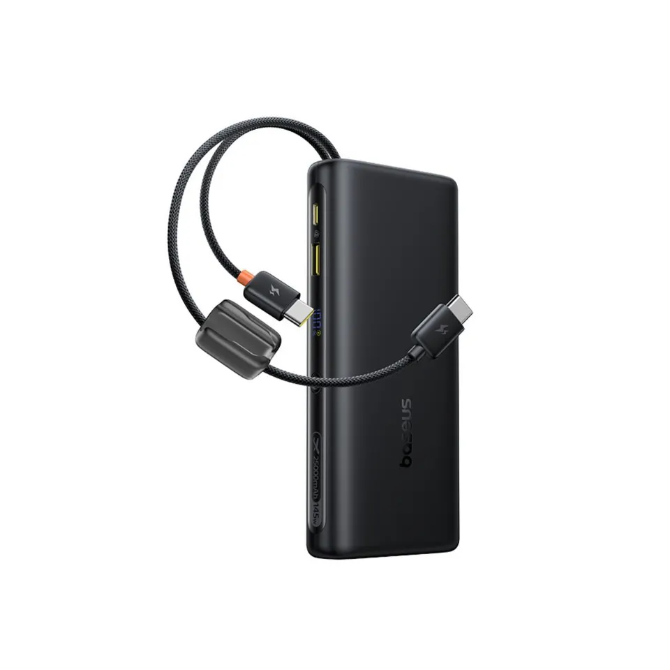 baseus-enerfill-fc41-power-bank-25000mah-145w-with-built-in-dual-cables-4-device image 1