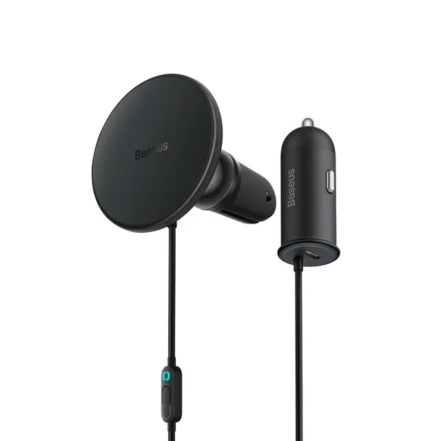 baseus-cw01-magsafe-wireless-car-mount-charger-15w-magnetic-vent-mount-with-40w- image 1