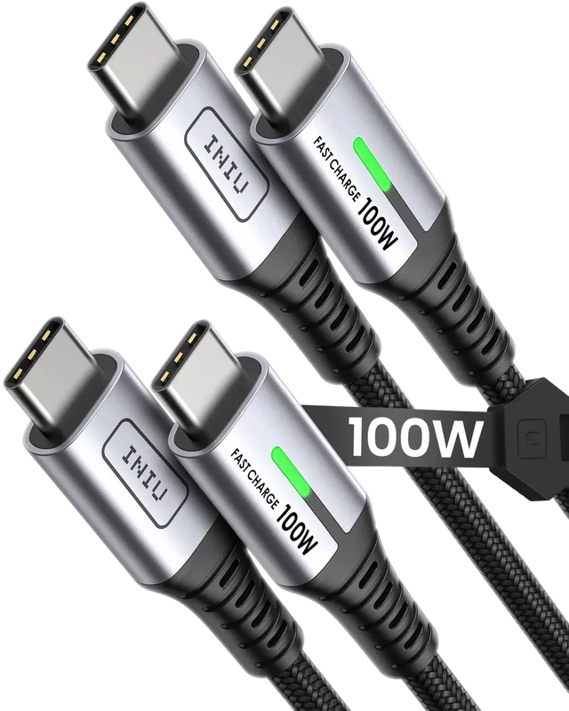 iniu-d5cc-100w-usb-c-to-usb-c-cable-3-3ft-2-pack-pd-fast-charging-for-macbook-pr image 1