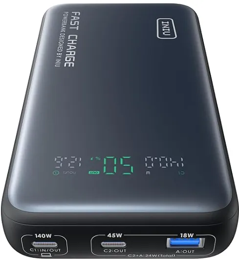 iniu-140w-25000mah-power-bank-tinycell-hyperstack-fast-charging-portable-charger image 1