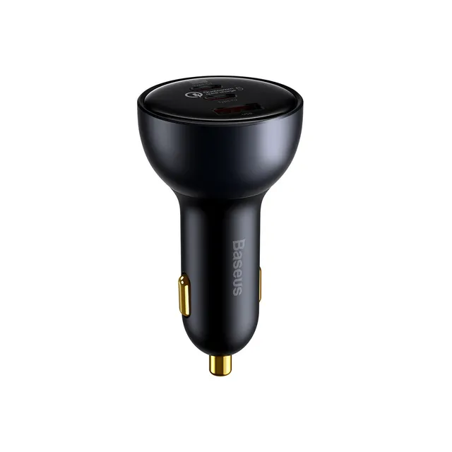 baseus-160w-usb-c-car-charger-3-port-fast-car-charger-adapter-with-100w-pd-outpu image 1