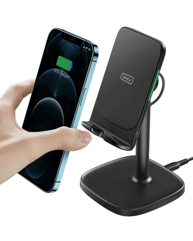 iniu-i212-adjustable-15w-fast-wireless-charging-stand-with-dual-coils-for-iphone image 1