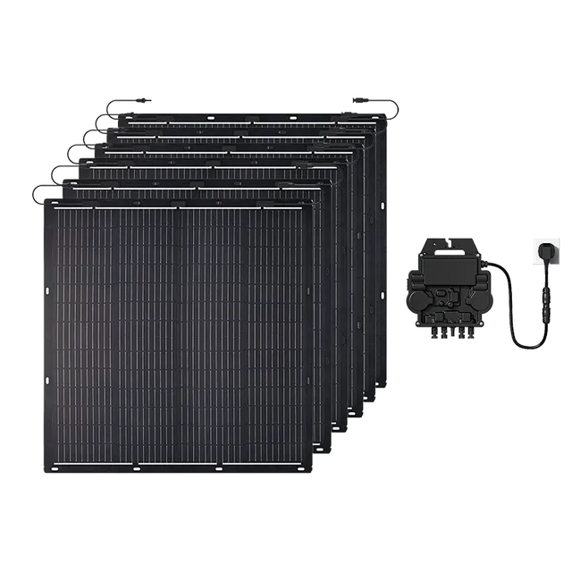 zendure-flexible-plug-and-play-solar-kit-flexible-balcony-solar-panels-with-micr image 1