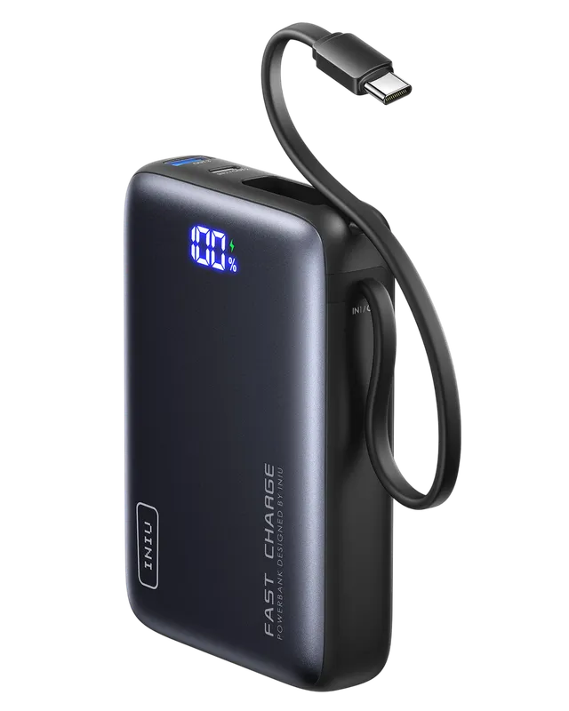 iniu-20000mah-pd-20w-power-bank-with-built-in-usb-c-cable-tinycell-compact image 1