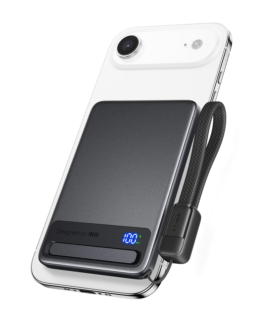iniu-qi2-magnetic-power-bank-5000mah-20w-pd-slimmest-wireless-portable-charger image 1