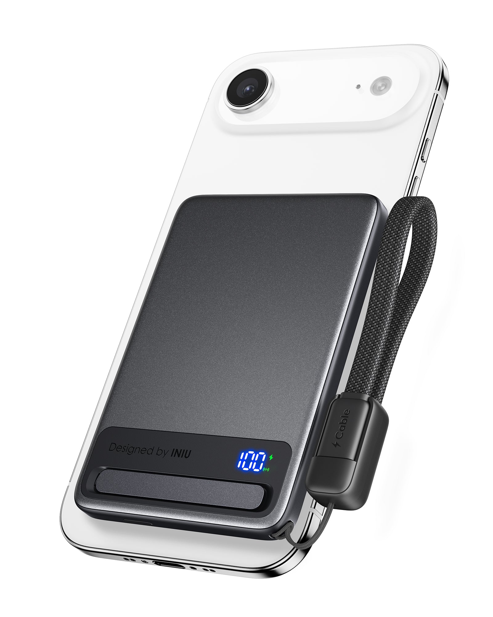 iniu-qi2-magnetic-power-bank-5000mah-20w-pd-slimmest-wireless-portable-charger image 2