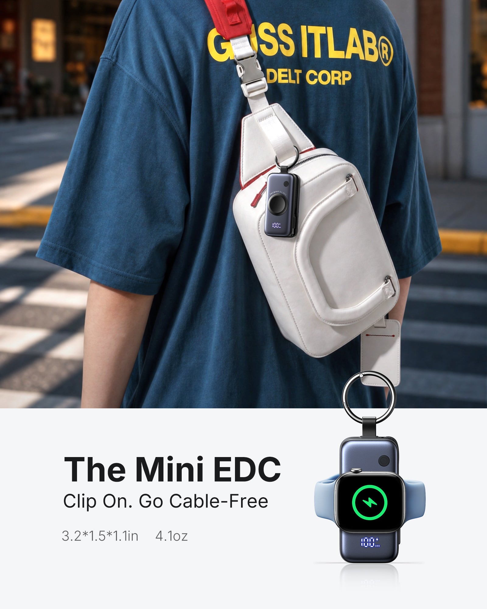 iniu-snapgo-p81-5w-5000mah-power-bank-for-apple-watch-with-keychain-clip image 3