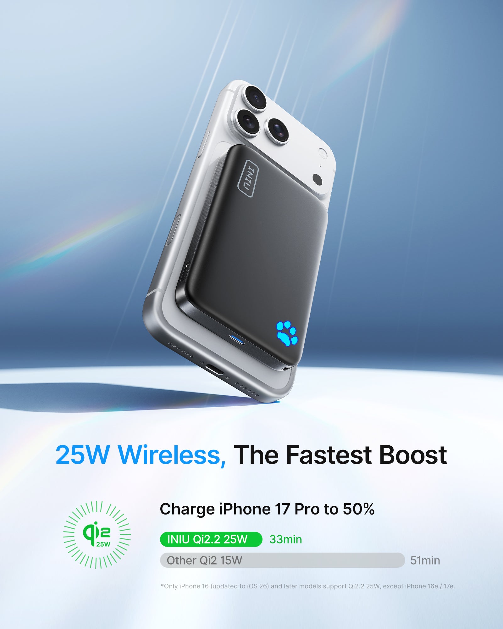 iniu-snapgo-p771-qi2-2-25w-magnetic-power-bank-10000mah-tempguard-3-0-cooling-fo image 3
