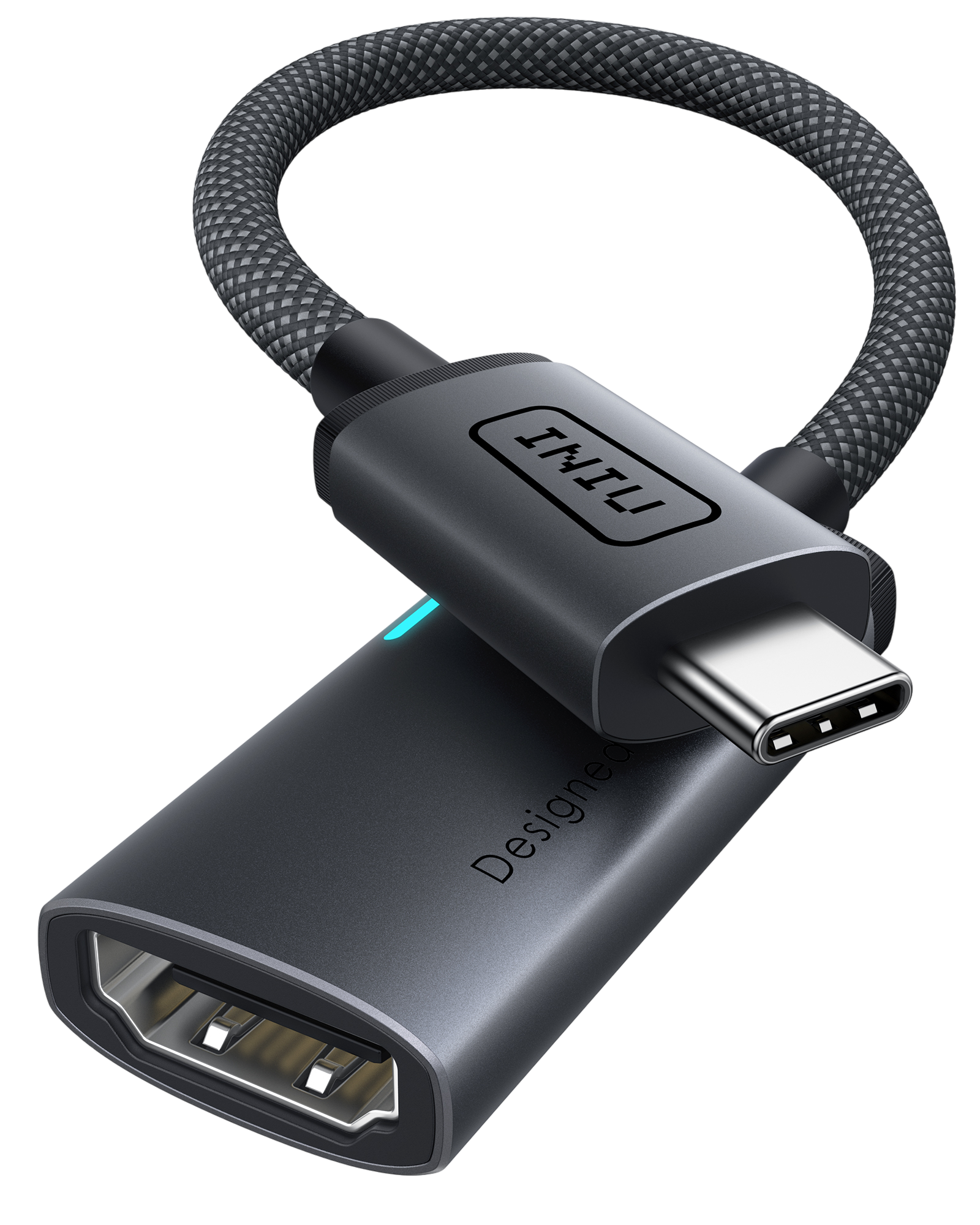 iniu-c60-usb-c-to-hdmi-adapter-4k-60hz-plug-and-play-converter-for-iphone-15-mac image 2