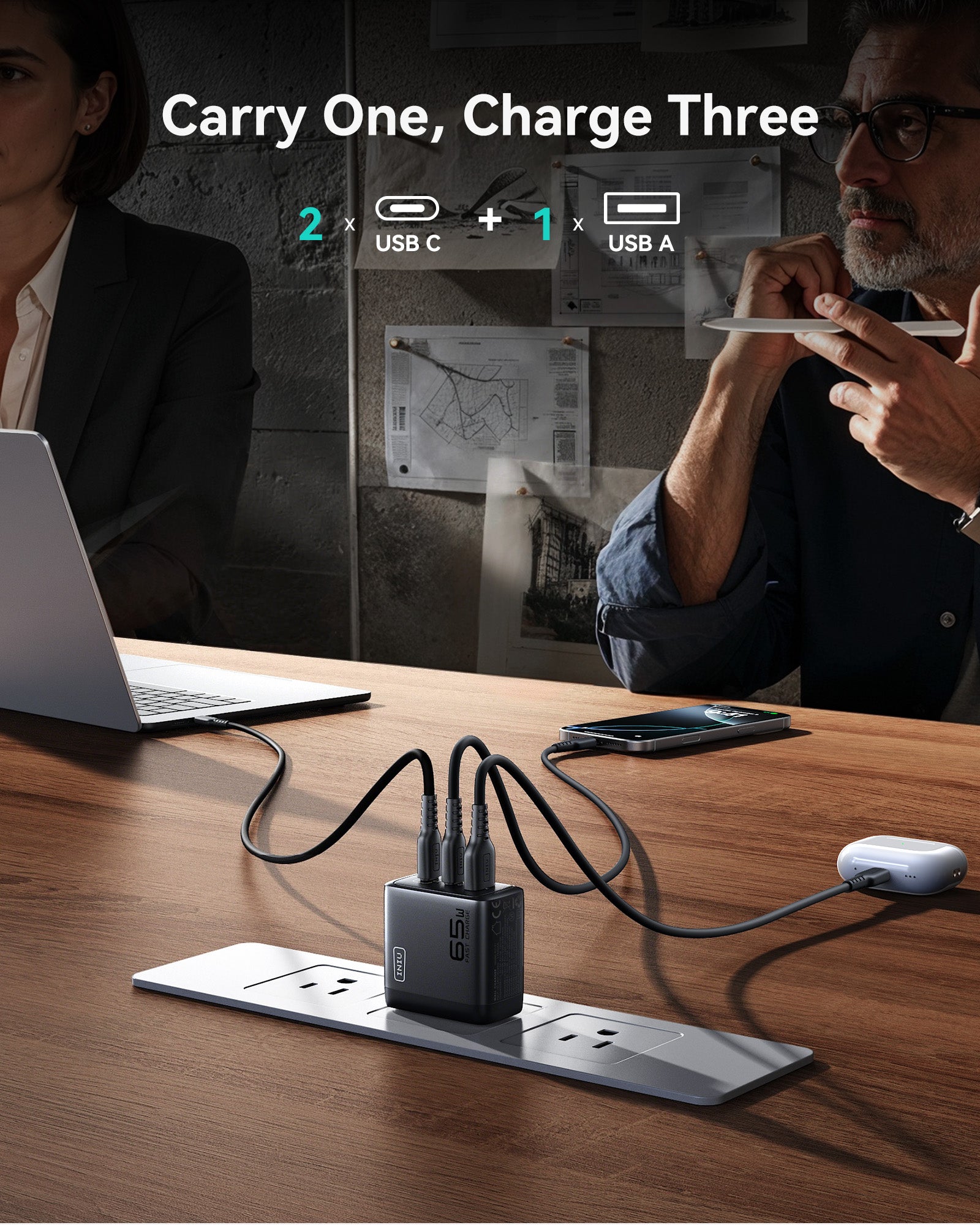 iniu-a21-65w-3-port-gan-fast-charger-compact-travel-wall-charger-with-temp-guard image 4