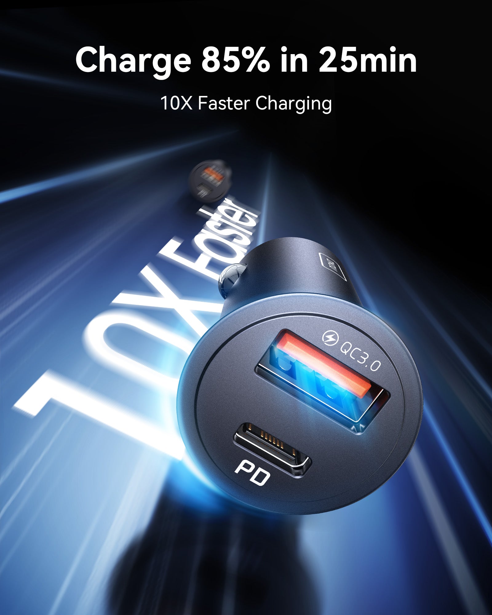 iniu-i710-60w-2-port-car-charger-with-3-3ft-100w-usb-c-cable image 4