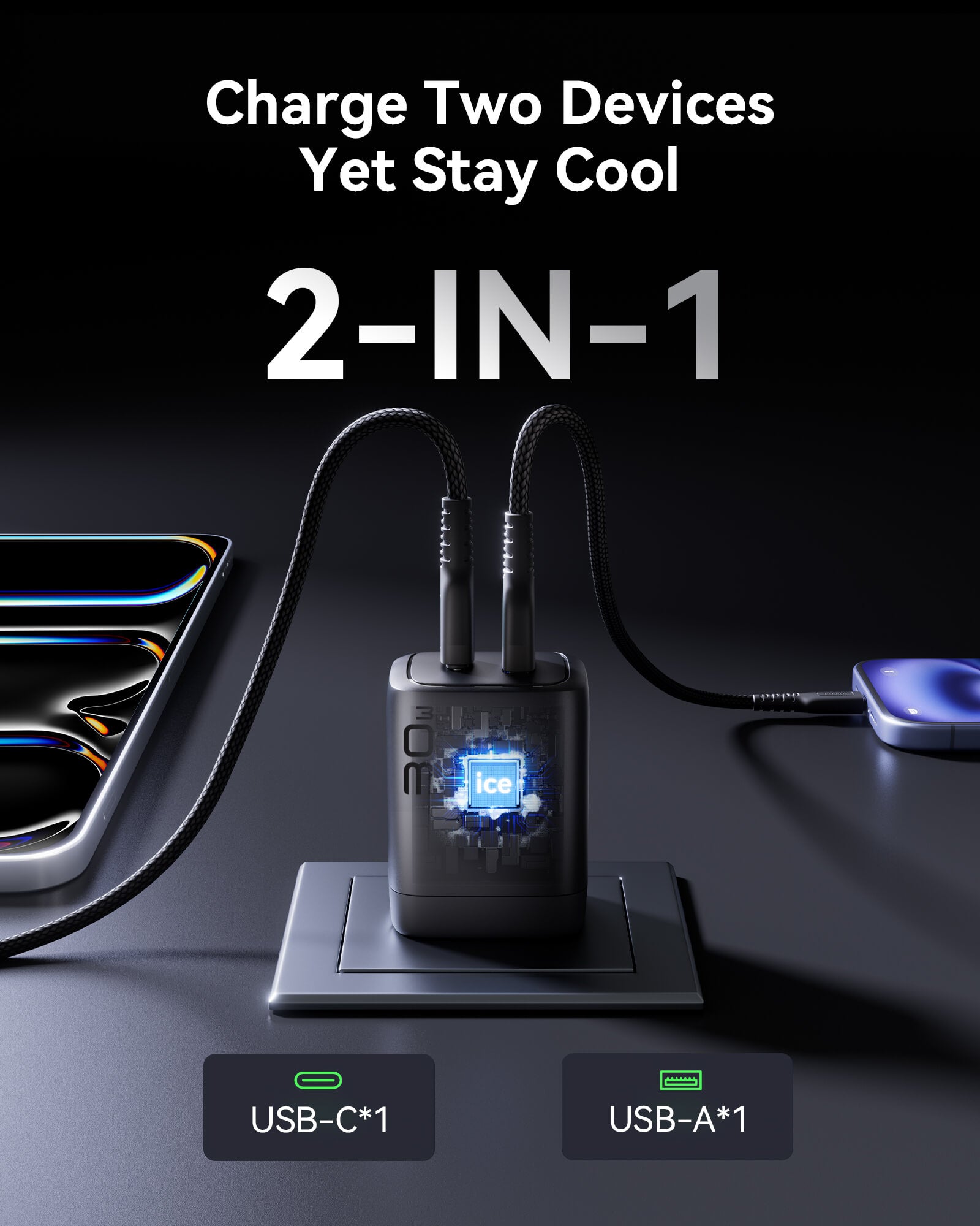 iniu-a12-30w-dual-port-gan-fast-wall-charger-with-foldable-plug image 5