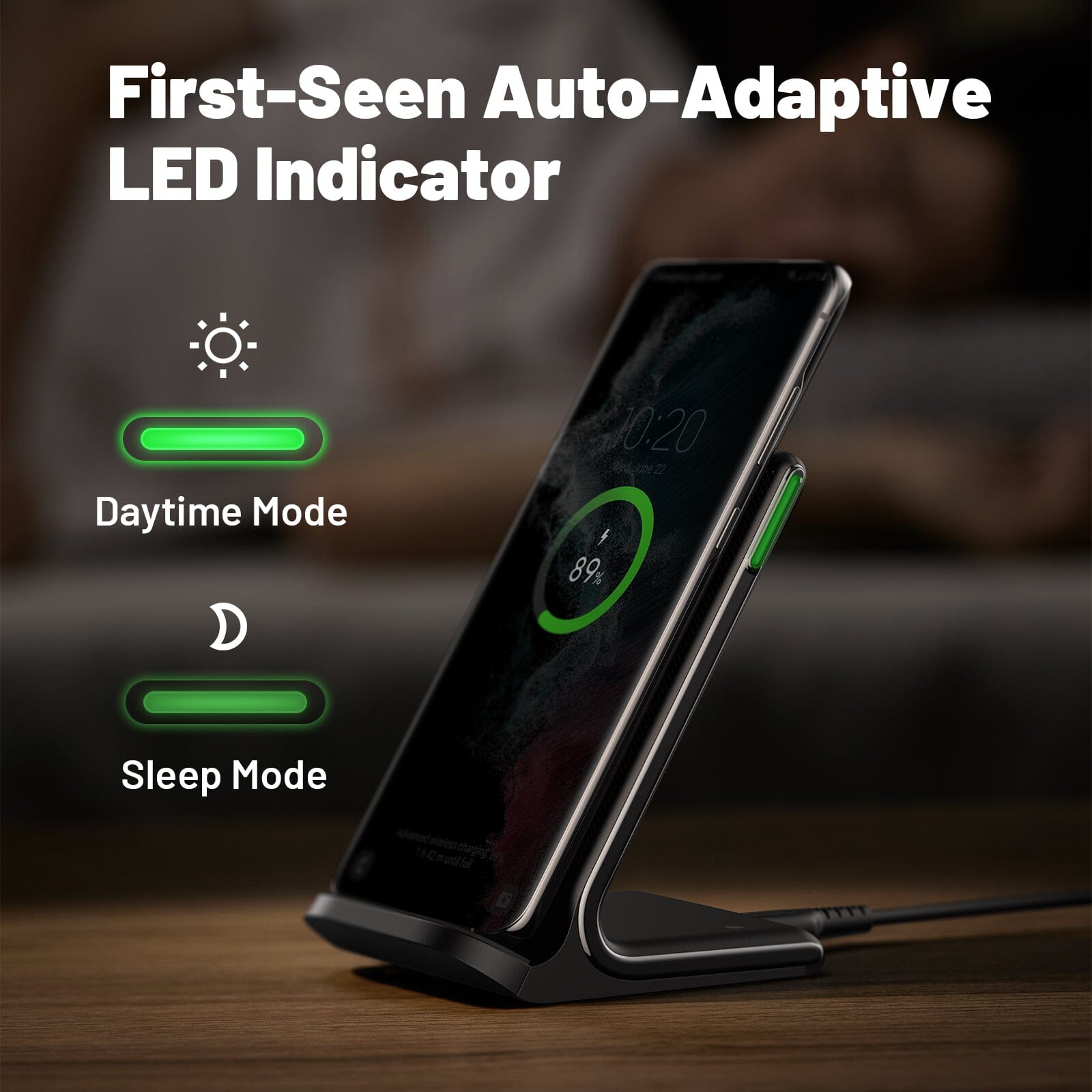 iniu-i211-15w-qi-certified-wireless-charger-with-sleep-friendly-adaptive-light image 4