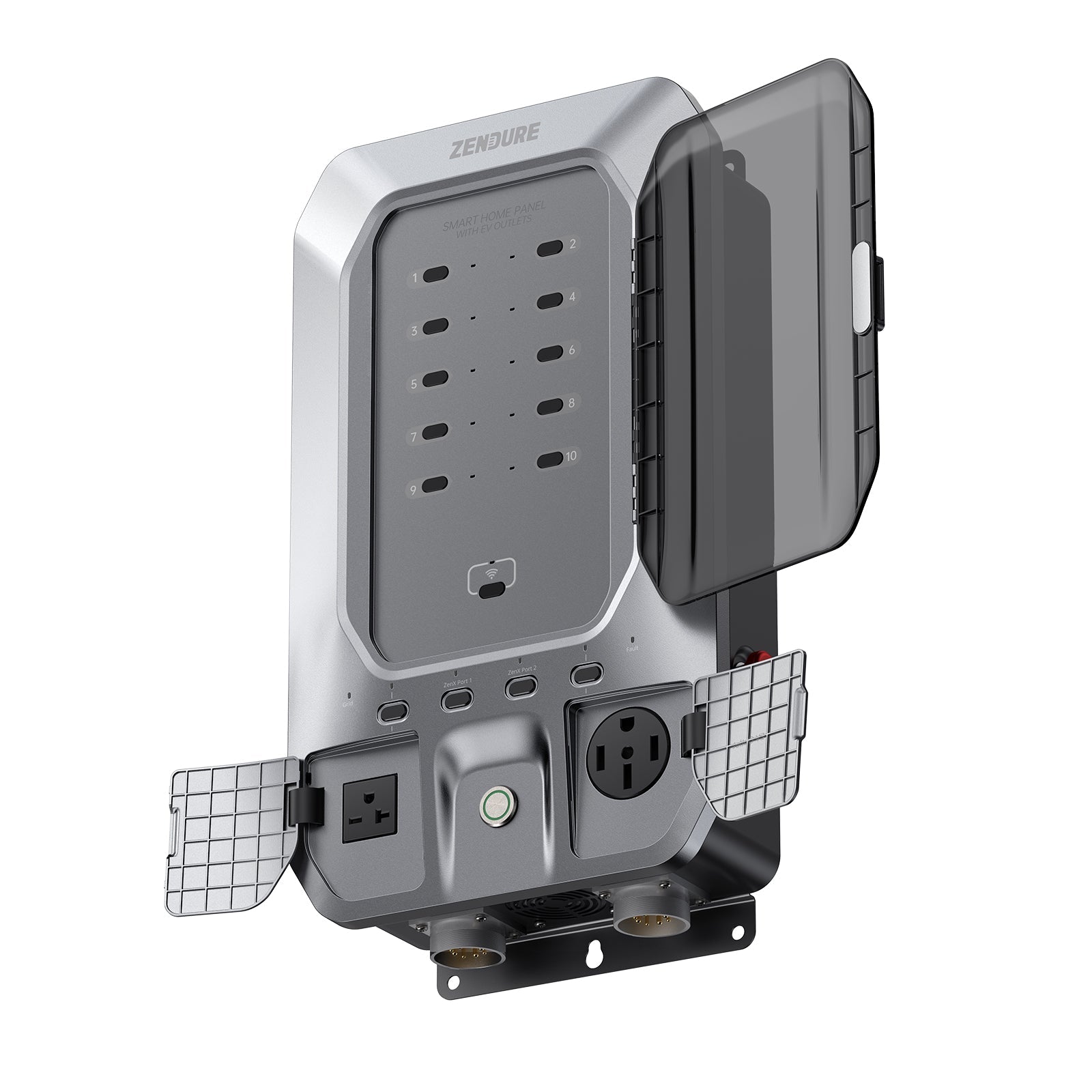 zendure-smart-home-panel-with-ev-outlets-superbase-v-transfer-switch-and-dock image 2