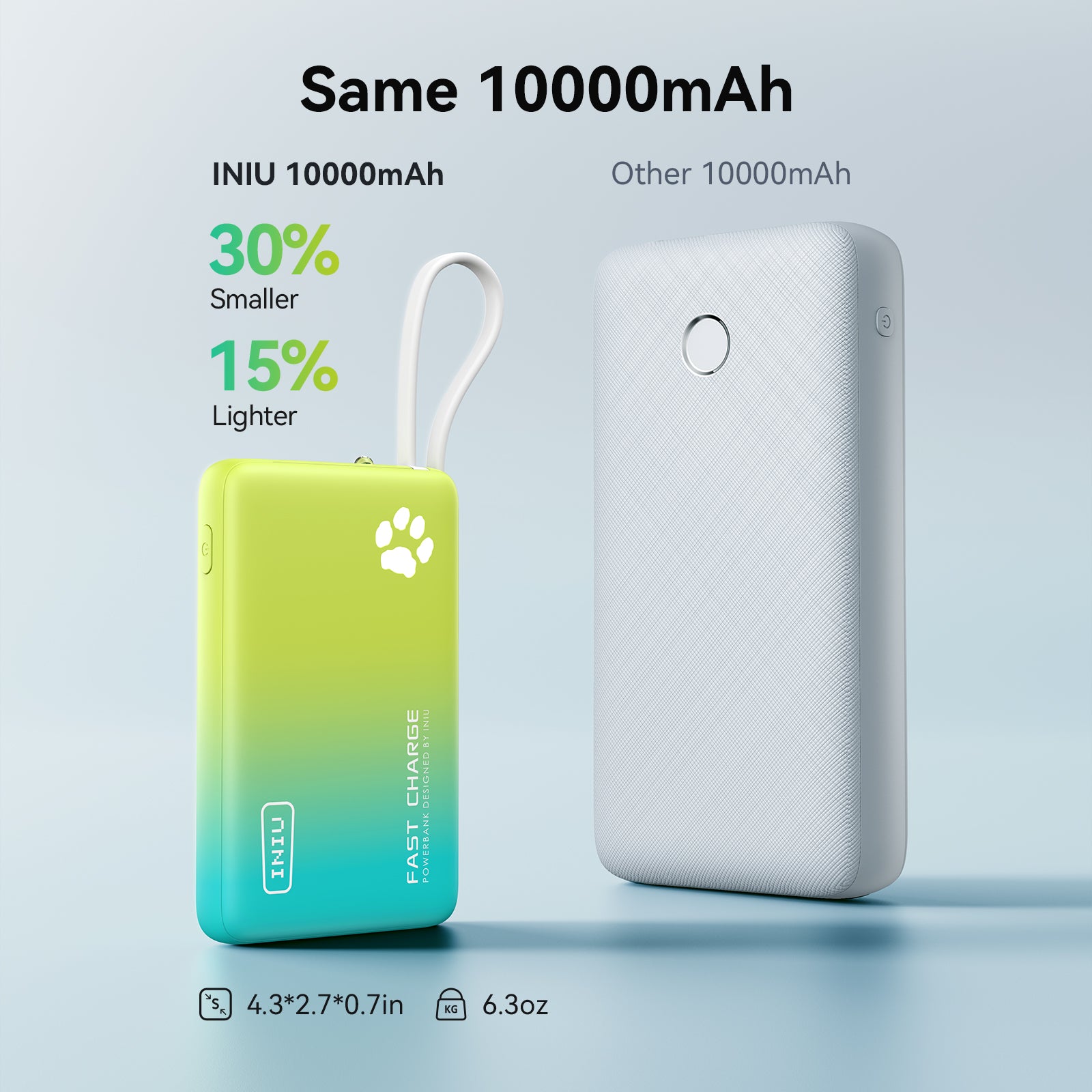 iniu-pawsible-p41l-power-bank-45w-10000mah-with-built-in-usb-c-cable-slimmest-mo image 6