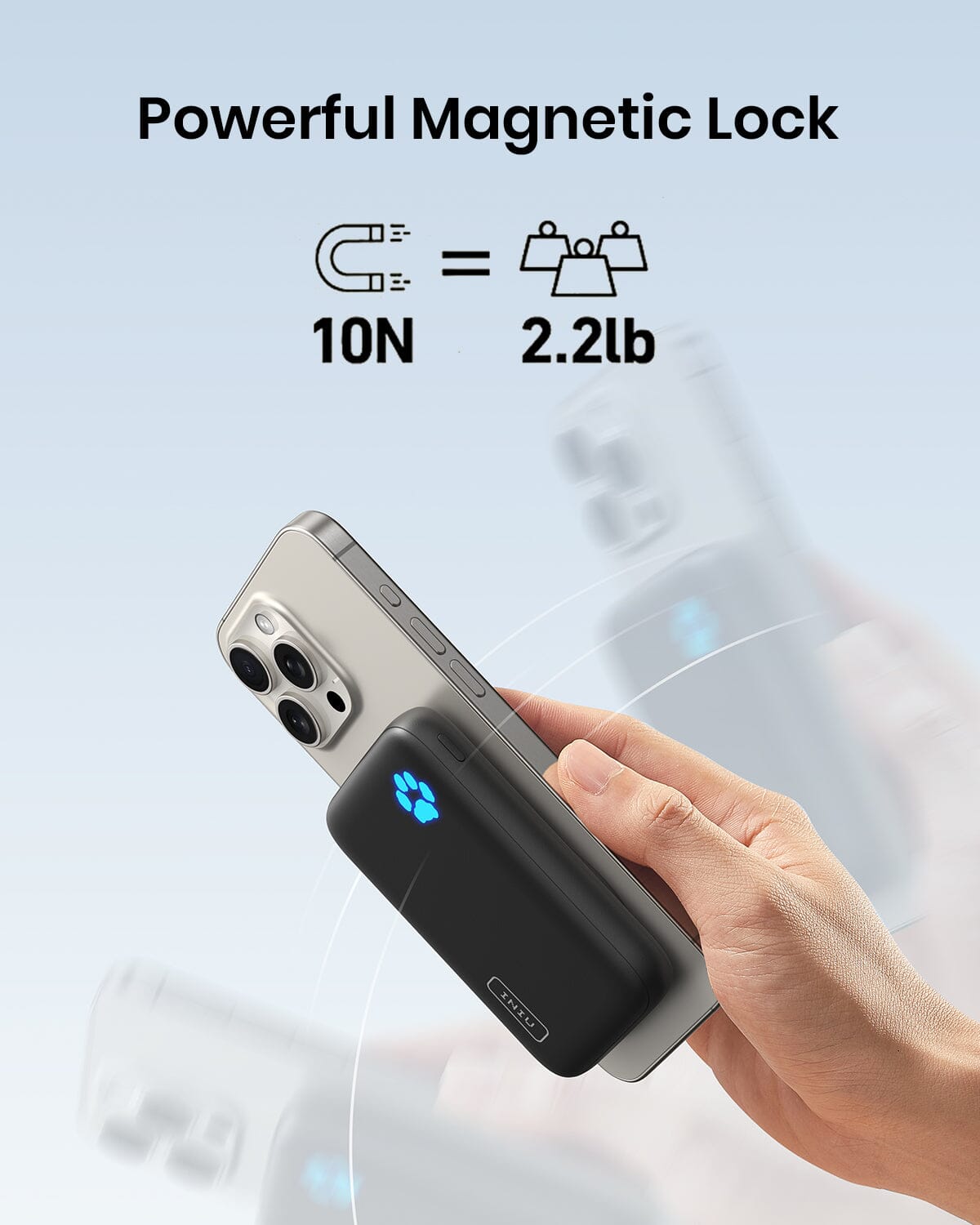 iniu-b43-magsafe-10-000mah-compact-magnetic-power-bank-with-snap-and-charge-for- image 6