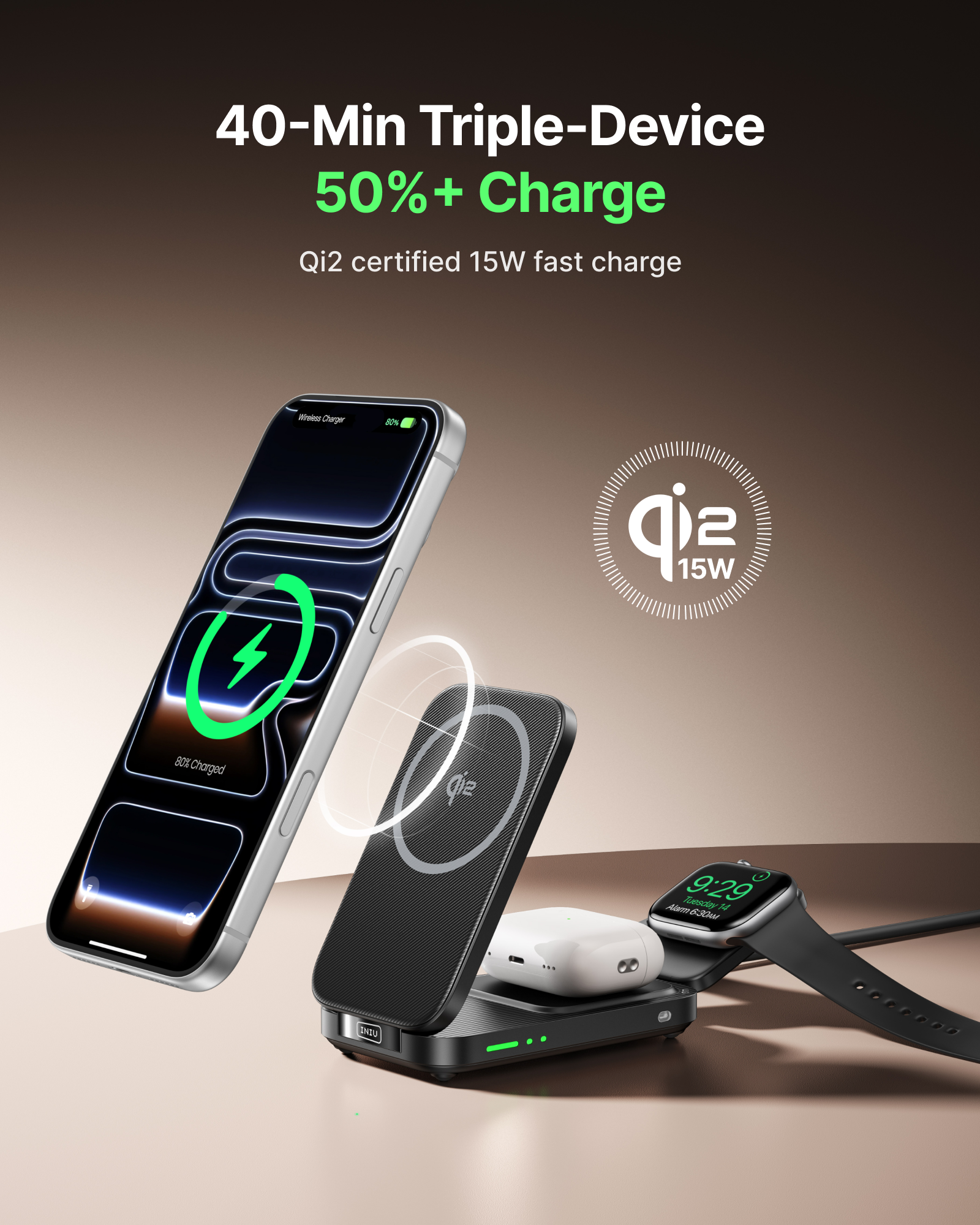 iniu-snapgo-w31-qi2-15w-3-in-1-magnetic-foldable-wireless-charger-for-iphone-app image 5