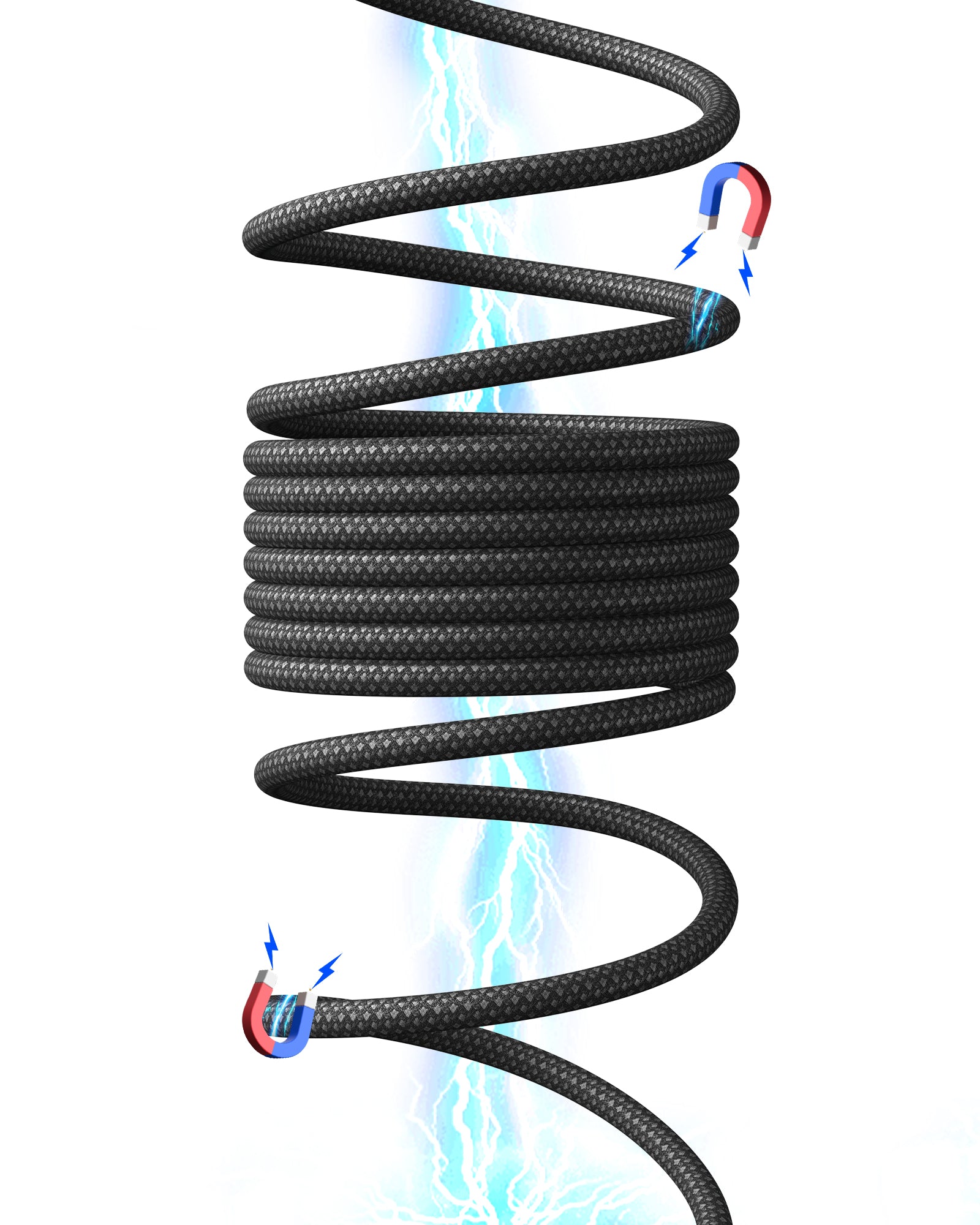iniu-100w-magnetic-self-coiling-usb-c-to-usb-c-fast-charge-cable image 7
