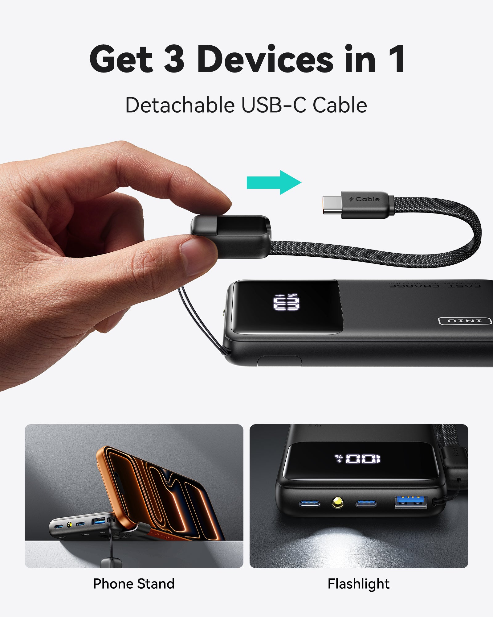 iniu-carry-p55-slim-45w-10000mah-power-bank-with-built-in-usb-c-lanyard-cable image 5