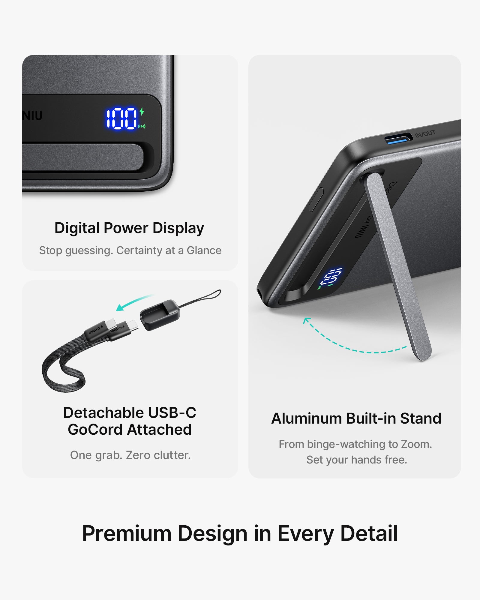 iniu-qi2-magnetic-power-bank-5000mah-20w-pd-slimmest-wireless-portable-charger image 7