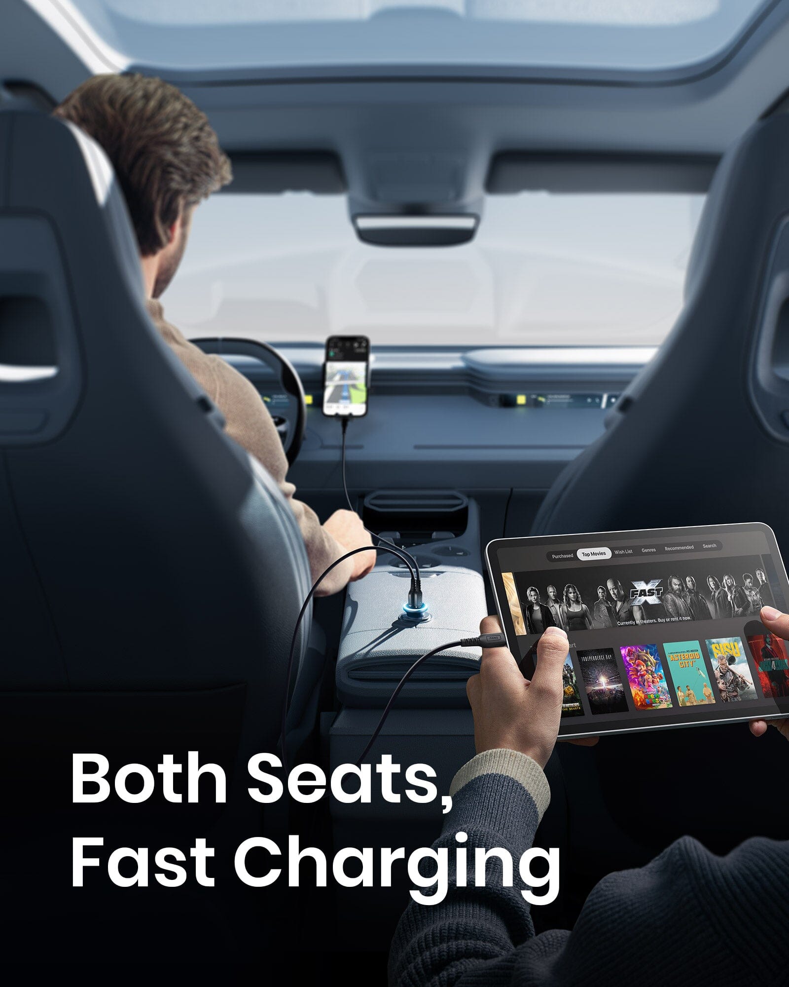 iniu-i712-66w-dual-port-fast-car-charger-usb-c-pd-3-0-usb-a-qc-3-0 image 6