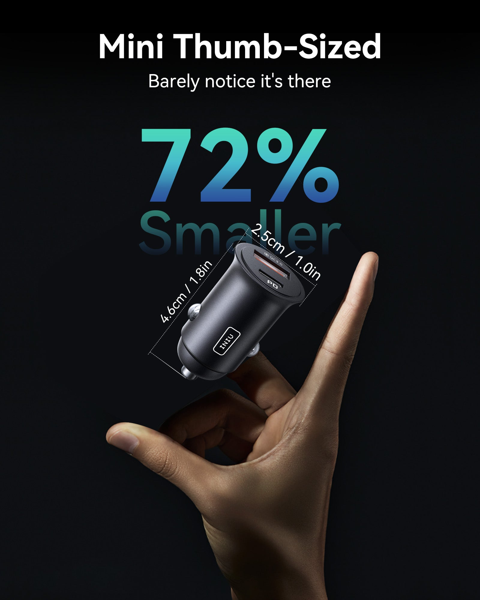 iniu-i710-60w-2-port-car-charger-with-3-3ft-100w-usb-c-cable image 6
