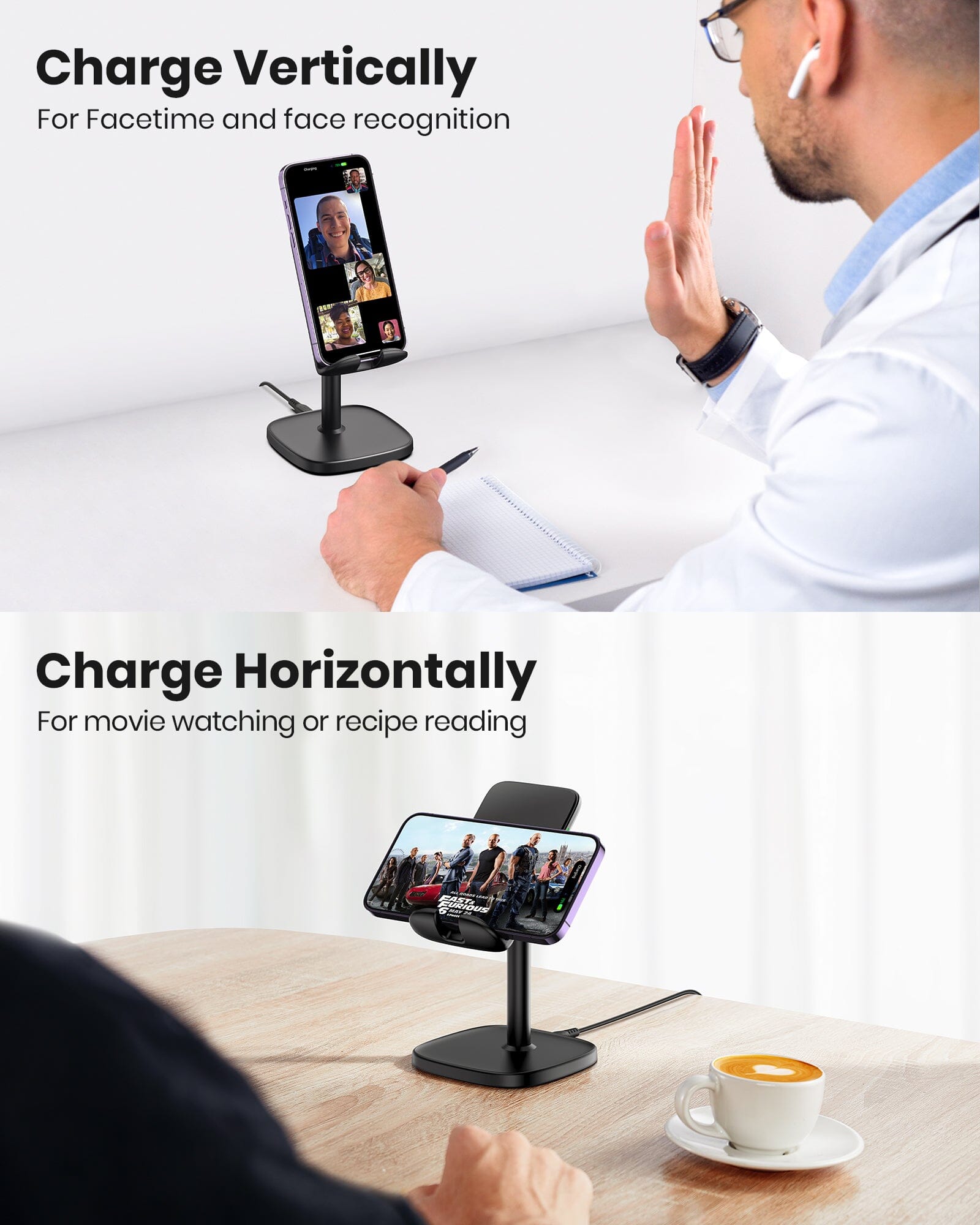 iniu-i212-adjustable-15w-fast-wireless-charging-stand-with-dual-coils-for-iphone image 6