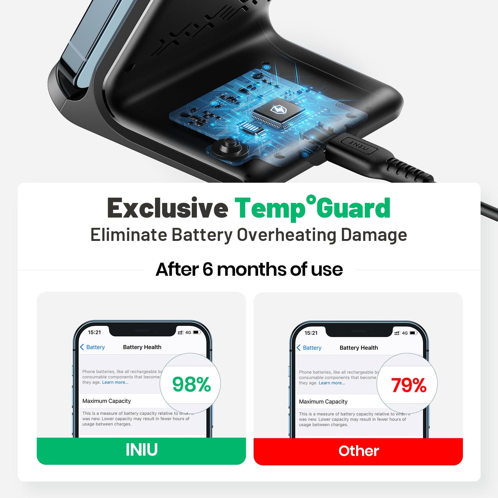 iniu-i211-15w-qi-certified-wireless-charger-with-sleep-friendly-adaptive-light image 6